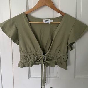 Princess Polly Olive Color Top